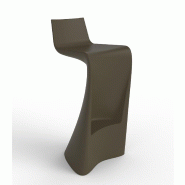 Tabouret de bar design WING - marron