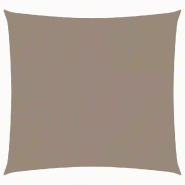 VidaXL Voile de parasol tissu oxford carré 5x5 m taupe Modèle Boreal Confort - marron 135416