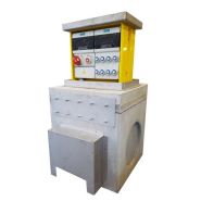 VM08 - Borne de distribution d'énergie rétractable - Aloès RED - Plus de 12 prises avec services complémentaires