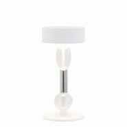 Zafferano Royal Family Wi-Fi - Lampe De Table Led Intelligente Rechargeable, Autonomie 36 H, Aluminium Blanc, Verre Soufflé - blanc 8054040724381 Zafferano Royal Family Wi-Fi - Lampe De Table Led Intelligente Rechargeable, Autonomie 36 H, Aluminium Blanc, Verre Soufflé - blanc 8054040724381
