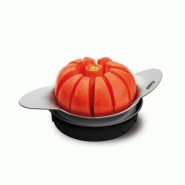 114-13590 - coupe tomate en acier inoxydable et plastique - pomo - gefu - diam 10,8 cm