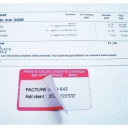 Boîte de 500 étiquettes adhésives - Références à rappeler - Format 59x36mm - Couleurs rouge et blanc - Fabricant AGIPA