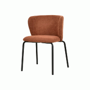 Break - Chaise empilable en tissu marron-rouge Break - Chaise empilable en tissu marron-rouge