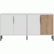 Buffet 4 portes en aggloméré Callia Hanah Home - blanc 8684283803774 Buffet 4 portes en aggloméré Callia Hanah Home - blanc 8684283803774