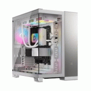 Corsair 6500x Mid Tower Pc Case, White Satin Gray Aluminum - 0840006688877 Corsair 6500x Mid Tower Pc Case, White Satin Gray Aluminum - 0840006688877