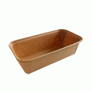 Ecolomique - 25Pcs - Moule de cuisson 235x115mm H43mm - beige papier ECO210MCMO1100