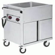 EURAST - Bain marie électrique pour 2 gn 1/1-200 avec roues - 830x670x900 mm - 2400 W 230/1V - 51120240 - inox 51120240 EURAST - Bain marie électrique pour 2 gn 1/1-200 avec roues - 830x670x900 mm - 2400 W 230/1V - 51120240 - inox 51120240