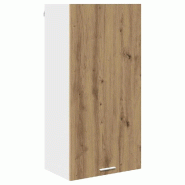 Helloshop26 - Armoire suspendue moderne pour cuisine rangement spacieux 50 x 31 x 100 cm en bois d'ingénierie blanc 02_0053392 - blanc Bois massif 30