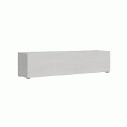 Itamoby Base TV Abattant avec presse-étoupe L.173.6 H.40 P.39.2 avec pieds en Frêne Blanc - blanc 8050598022191