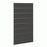 Panneau rainuré R15 L59,5xP120cm épaisseur 18mm - anthracite