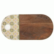 Planche Leane 49x24.5 cm - Marron Ovale Bois Amadeus 24.5x49 cm - marron Bois massif 3520071929330 Planche Leane 49x24.5 cm - Marron Ovale Bois Amadeus 24.5x49 cm - marron Bois massif 3520071929330