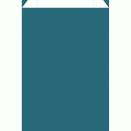 Pochettes cadeaux kraft lisse bleu canard 31x8x48.5 cm - par 150