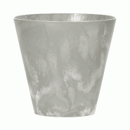 Prosperplast - Pot TUBUS BETON EFFECT 3,5 L - 20x20x18,7 cm, coloris Béton - gris plastique polypropylène ZA3970