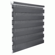 STORE ENROULEUR ZEBRA DAY AND NIGHT ROULEAU DOUBLE COUCHE 45X150CM GRIS FONCÉ 19_0000856 STORE ENROULEUR ZEBRA DAY AND NIGHT ROULEAU DOUBLE COUCHE 45X150CM GRIS FONCÉ 19_0000856