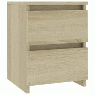 VidaXL Table de chevet Chêne sonoma 30x30x40 cm Bois d'ingénierie - Bois manufacturé 800519
