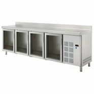 Table froide gn 1/1 4 portes vitrées - 2245x700x850 mm - 350 W 230/1V - 76199509 Eurast - inox 76199509 Table froide gn 1/1 4 portes vitrées - 2245x700x850 mm - 350 W 230/1V - 76199509 Eurast - inox 76199509