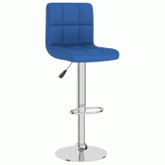 VidaXL Tabouret de bar Bleu Tissu Modèle Aero Essence - bleu 334233