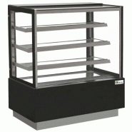 AFI Collin-Lucy Vitrine Pâtisserie Réfrigérée Professionnelle 685 L – 1500 x 660 x 1400 mm – 3 Étagères - noir EDEN600