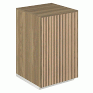 Angle de comptoir Vertigo T01 MDF naturel et olivier 60x60x93 cm