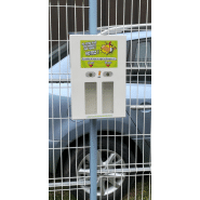 Cendrier mural en aluminium conçu pour les espaces publics et privés