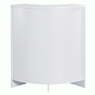 Comptoir d'angle d'accueil L60xP60xH96cm Ep.19mm - Receptio - blanc