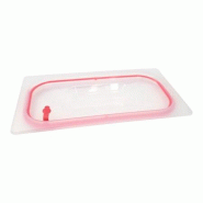 Couvercle Polypropylène étanche GN 1/3 - HACCP Rouge - Gastroland - rouge plastique polypropylène 3701666009136