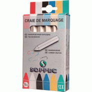 Craie de marquage boîte avec 12 un.En blanc sans emballage papier 12 pièces/boîte SOPPEC Craie de marquage boîte avec 12 un.En blanc sans emballage papier 12 pièces/boîte SOPPEC