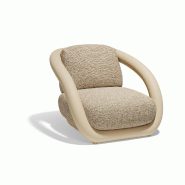 Fauteuil lounge in & out MEL - crème