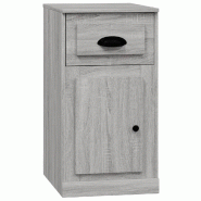 Helloshop26 - Armoire latérale avec tiroir grande capacité 40 x 50 x 75 cm en bois d'ingénierie sonoma gris 02_0048273 - gris Bois massif 300023519