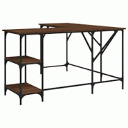 Helloshop26 - Bureau table poste de travail meuble d'ordinateur informatique étude chêne 139 x 139 x 75 cm bois d'ingénierie brun 02_0023610 - 3000 Helloshop26 - Bureau table poste de travail meuble d'ordinateur informatique étude chêne 139 x 139 x 75 cm bois d'ingénierie brun 02_0023610 - 3000