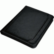 Jüscha Porte documents à anneaux Massa, format A4, en simili noir - 30065