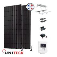 Kit solaire bateau uniteck 200w 12v mppt 2 panneau solaire