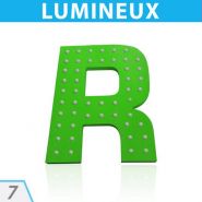 Lettre éclairage direct leds - lettrage 3d alu - direct enseignes - 820x4225 mm