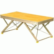 Praticable variable ahv 2 x 1 m - piètement alu - plancher noir Praticable variable ahv 2 x 1 m - piètement alu - plancher noir