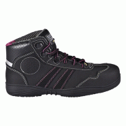 Safety Jogger - Chaussures de sécurité mi-hautes pour femmes antidérapantes et anti-perforations en nubuck ISIS noir S3 Noir Taille 40 - 40 noir ma