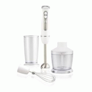 Set Mixeur Plongeant - Fagor - Fg349 – 1000 W – 12 Vitesses + Pulse - Blanc - 3508510078214 Set Mixeur Plongeant - Fagor - Fg349 – 1000 W – 12 Vitesses + Pulse - Blanc - 3508510078214