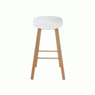 Tabouret haut Drakkar - coque d'assise en polypropylène - pieds métal imitation bois - livraison rapide - garantie 3 ans Tabouret haut Drakkar - coque d'assise en polypropylène - pieds métal imitation bois - livraison rapide - garantie 3 ans