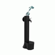 Fontaine d'extérieur Sined Schwarze Gartenfontäne PRO, modèle Tritone-pro - noir - double raccordement à l'eau, panier intégré, tuyau de 7,5 m Fontaine d'extérieur Sined Schwarze Gartenfontäne PRO, modèle Tritone-pro - noir - double raccordement à l'eau, panier intégré, tuyau de 7,5 m