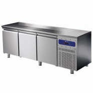 Table réfrigérée inox 3 portes - température -2/+8°c avec capacité ... - PBNA0184