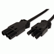BACHMANN Câble spiralé H05VV-F 3 x 1,5 mm² L : 0,3 m noir ISV_0