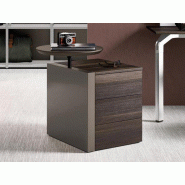 Caisson avec tablette en bois mélaminé et 3 tiroirs