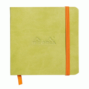 Carnet souple Rhodiarama anis A6, 144p./72 feuilles ivoire 90 g/m², ligné - vert 117306C