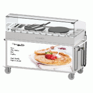 Chariot à crêpières double encastrées diamètre 40 cm puissance 5400 w - PCCHCCD40E_0