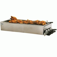 Cuve d'égouttage poulets avec support de broches | MCM - MTB