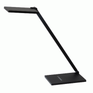 Fabas Luce Lampe De Table Led Intégrée Zermatt 10 W, Température De Couleur 3000 K/4000 K, Variateur Tactile, Cadre En Métal Noir Et Méthacrylate