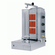 Grill à kebab électrique 60 à 80 kg - Sofraca - 3 ou 4 résistances, thermostats indépendants Grill à kebab électrique 60 à 80 kg - Sofraca - 3 ou 4 résistances, thermostats indépendants