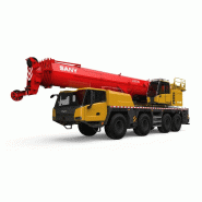 Grue mobile routière SAC1200E - capacité de levage 120 t - flèche 66 m - double moteur - télécommande sans fil