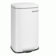 Helloshop26 - Poubelle de cuisine à pédale 35 x 23,8 x 63 cm en acier inoxydable seau intérieur en plastique volume 30 litres 12_0007201 - 30002239