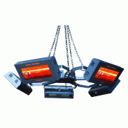 Lustre Pentagono suspendu avec 5 radiants électriques 2 000 W VARMA400/20 - STAR PROGETTI - 1009050+103715 x5 Lustre Pentagono suspendu avec 5 radiants électriques 2 000 W VARMA400/20 - STAR PROGETTI - 1009050+103715 x5