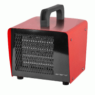 Radiateur soufflant Emerio Power 2000 W – Jusqu’à 20 m² – 2 niveaux de chauffe – Thermostat réglable – Poignée – FH-107760.2 Rouge - r
